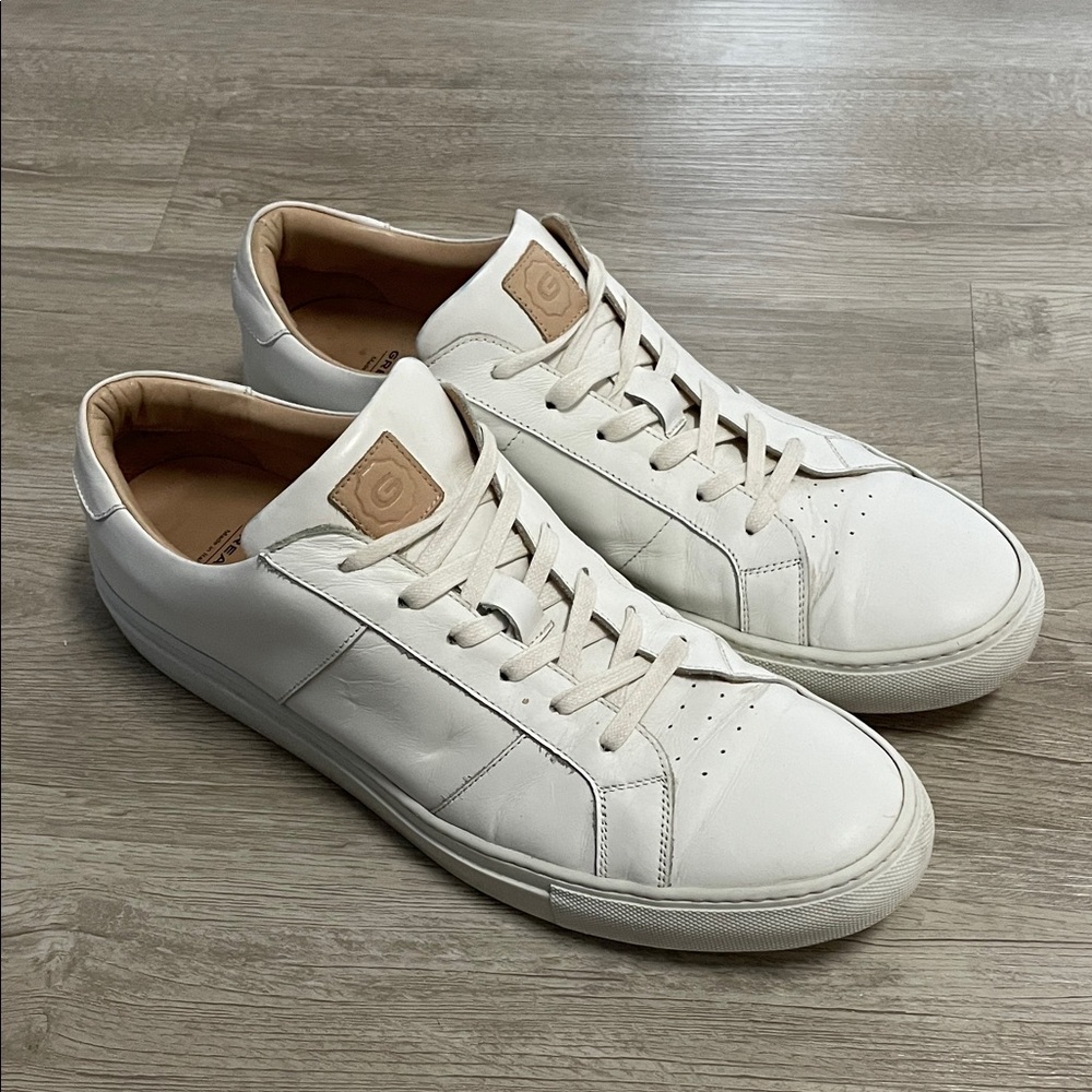 Greats White Leather Sneakers Made in Italy